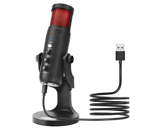 Мікрофон конденсаторний для геймінгу JMARY MC-PW9 Black