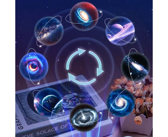 Проектор-ночник Galaxy E18 with Bluetooth and Remote Control 1800 mAh White