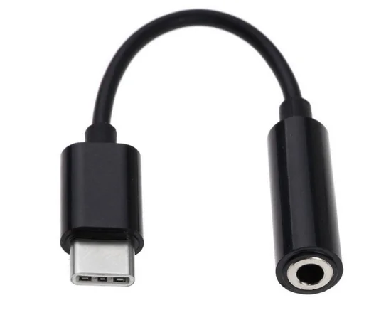Переходник Type-C to AUX в уп. Черный