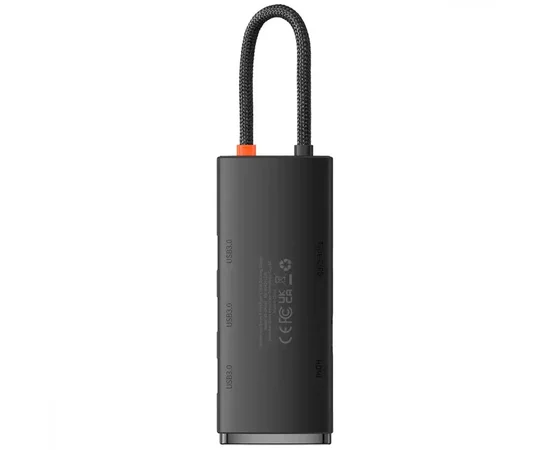 Перехідник HUB Baseus Lite Series 5in1 (Type-C to HDMI + 3xUSB 3.0 + PD) (WKQX04) Чорний
