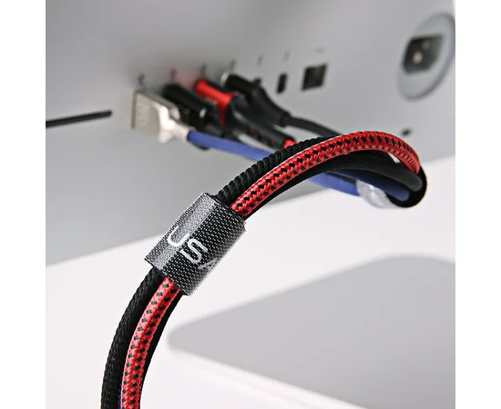 Стяжка-липучка для кабелей Usams US-ZB060 20mm * 1m Черный