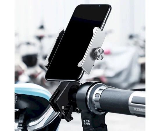 Вело- Мото- держатель Baseus Knight Motorcycle Серебряный