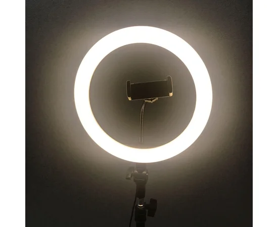 LED подсветка с держателем для смартфона ZD666 (26 см) Белый / Черный