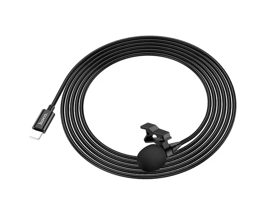 Мікрофон петличний Hoco L14 Lightning Black