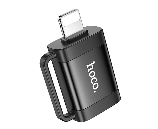Переходник Hoco UA31A OTG Lightning male to USB female Black