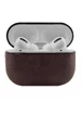 Кожаный футляр Leather series для наушников AirPods Pro Коричневый