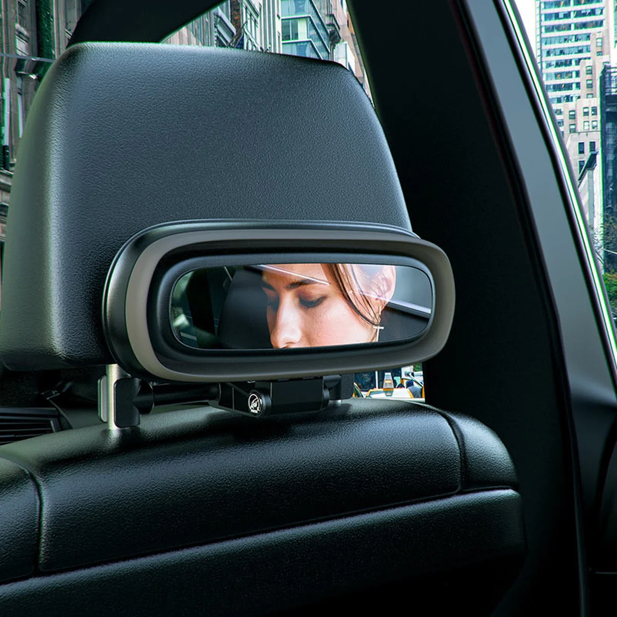 Держатель Hoco PH35 Lucky journey car rear pillow foldable storage box для автомобиля Черный / Серый