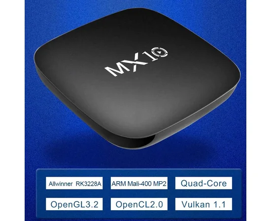 Smart Android TV Box MX10 Black