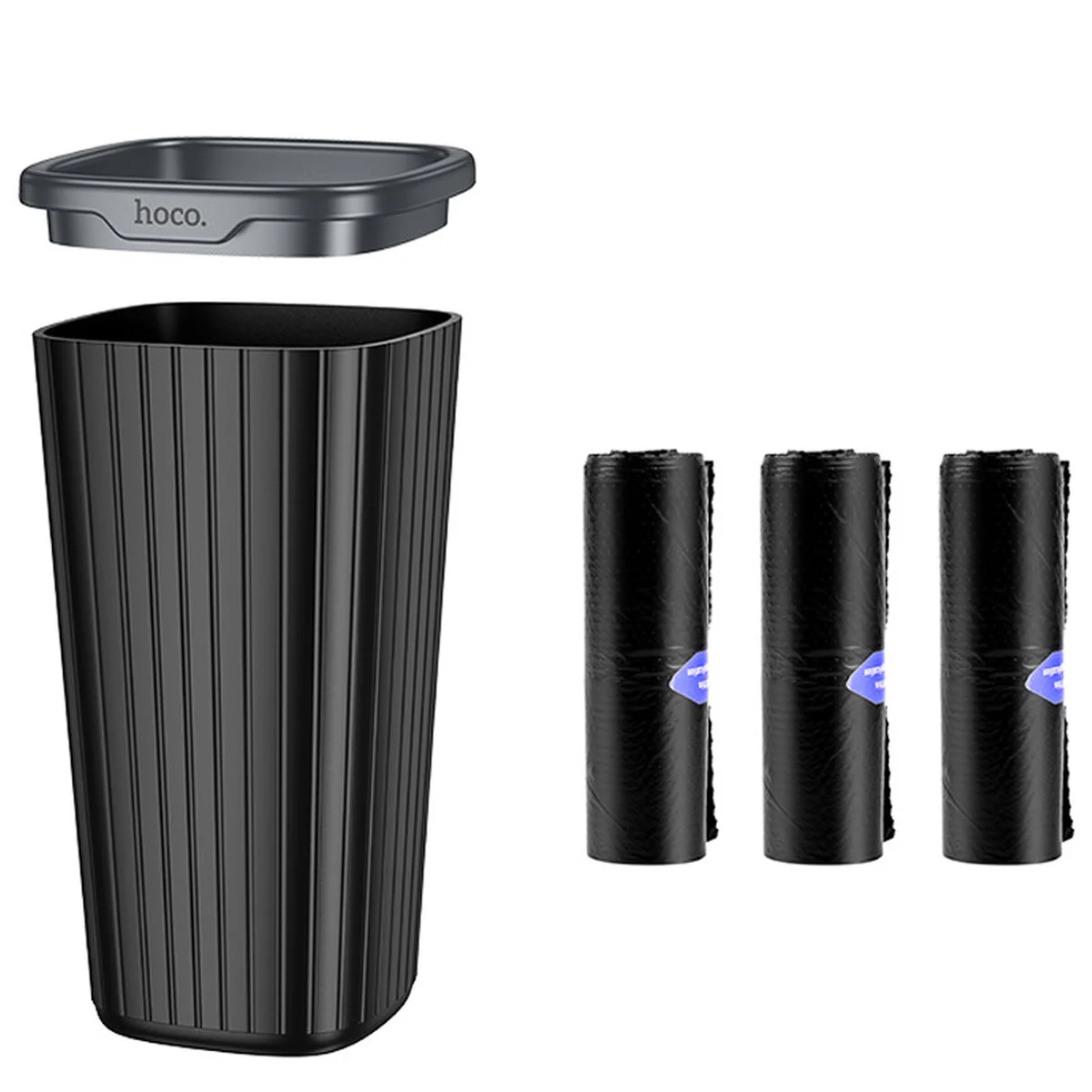 Автомобильный контейнер для мусора в подстаканник Hoco ZP12 Black