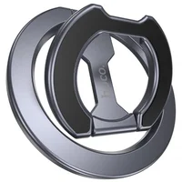 Магнитный держатель для телефона Hoco GH9 Double-ring Metal gray