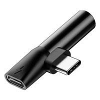 Переходник Baseus L41 Type-C to Type-C + 3.5mm (CATL41) Черный