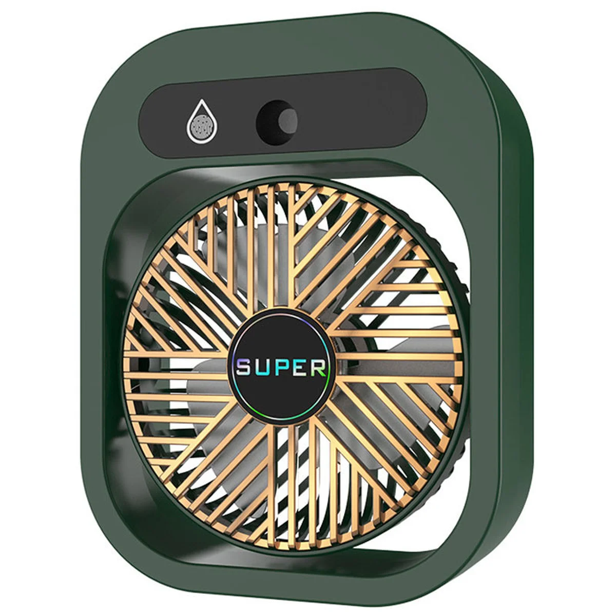 Настольный вентилятор Q8 с водяным охлаждением 1200 mAh Green