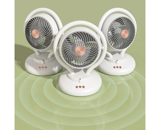 Настольный вентилятор F12 с отрицательной ионизацией 6000mAh White