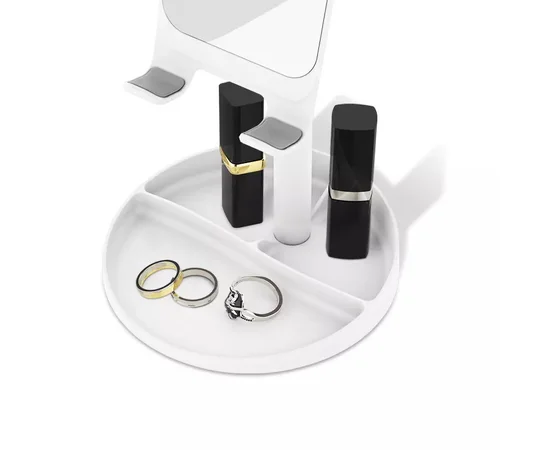 Універсальний тримач для смартфона із дзеркалом WIWU Mirror Desktop Stand ZM201 Білий