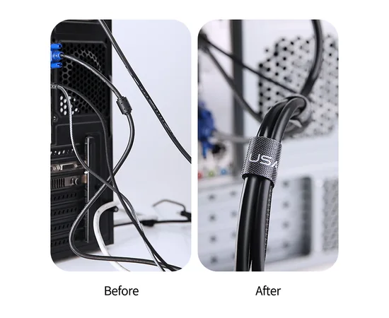 Стяжка-липучка для кабелей Usams US-ZB060 20mm * 0,5m Черный