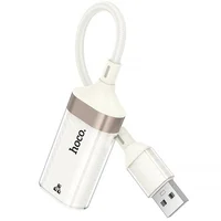 Переходник Hoco UA41 Crystal USB to RJ45 100 Mbs (0.15m) Apricot