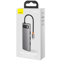 Перехідник HUB Baseus Metal Gleam Series 7-in-1 Multifunctional (WKWG020113) Сірий