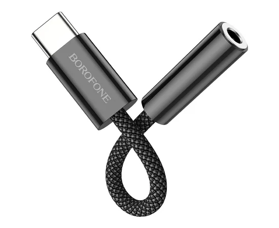 Переходник Borofone BV15 3.5mm to Type-C Черный