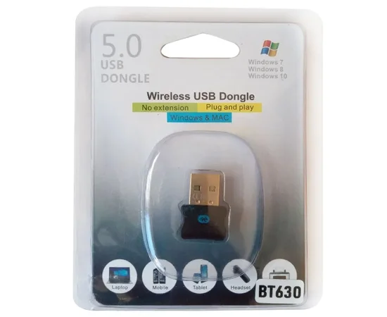 Bluetooth адаптер BT630 V5.0 Черный