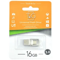 Флеш-драйв T&G 104 Metal series USB 3.0 - Type-C, 16GB Серебряный
