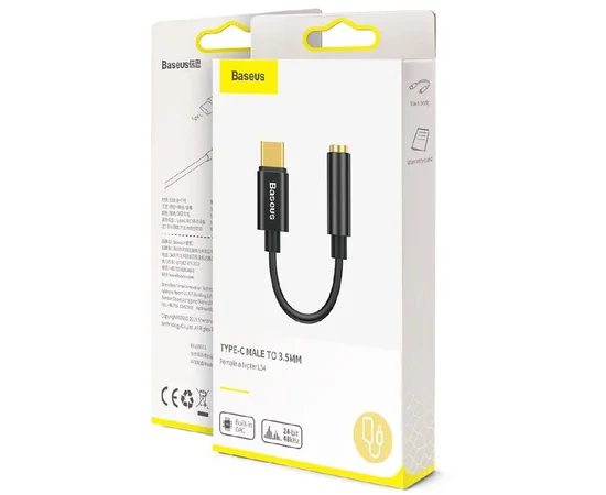 Переходник Baseus L54 Type-C to 3.5mm (CATL54) Серый