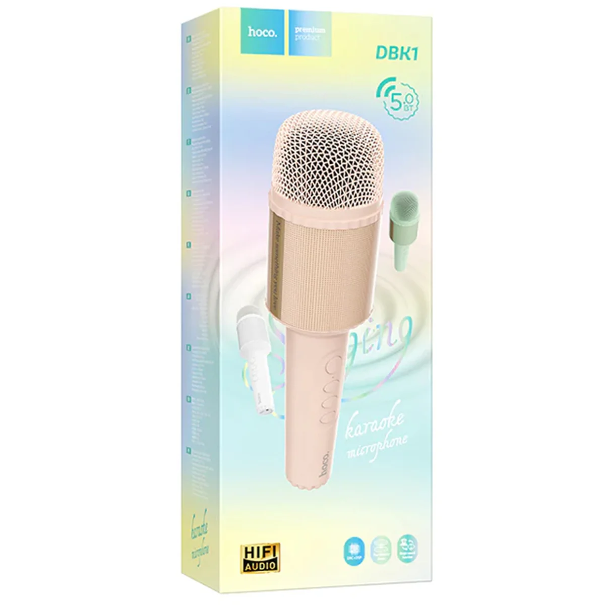 Караоке Микрофон-колонка Hoco DBK1 Pink