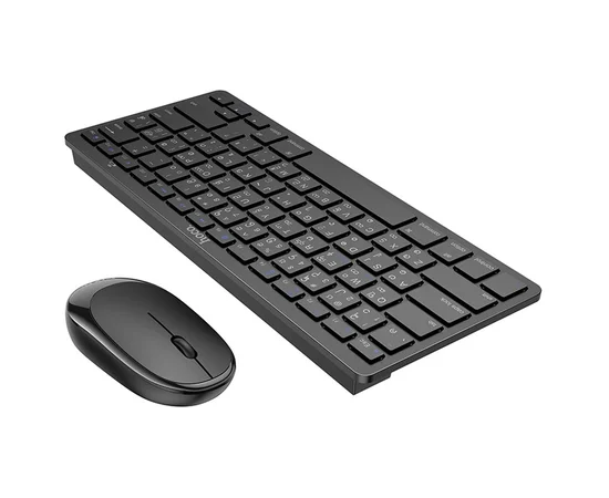 Набор клавиатура + мышь Hoco DI05, беспроводной Черный