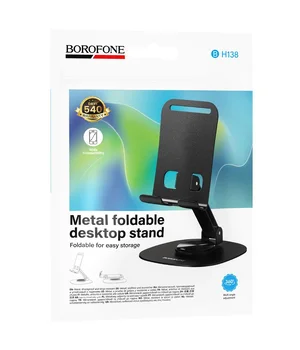 Підставка для телефону Borofone BH138 Fit metal Black