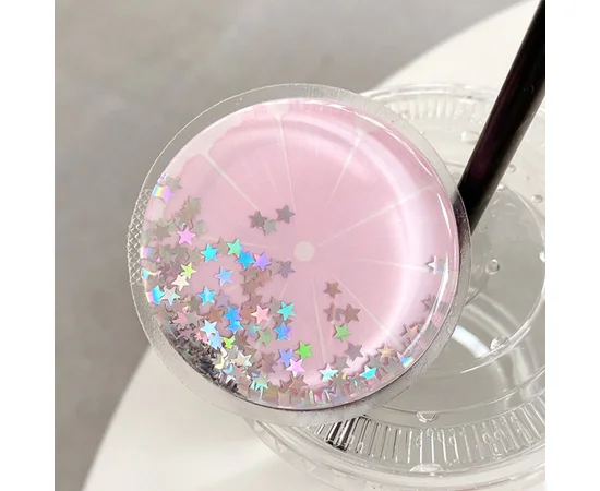 Держатель для телефона круглый (liquid shine) Круг/Розовый