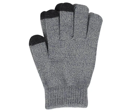 Перчатки сенсорные Warm caress (нескользящие) Светло-серый