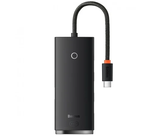Переходник HUB Baseus Lite Series 4in1 (Type-C to 4xUSB 3.0) 25cm (WKQX03) Black