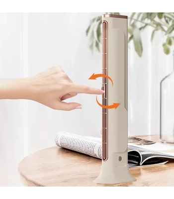 Настольный вентилятор F3 Tower Fan 3 speeds with battery 1200 mAh Biege