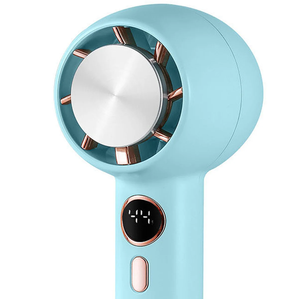 Портативный вентилятор YL007 with Display с подставкой для телефона 2000mAh Blue