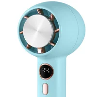 Портативный вентилятор YL007 with Display с подставкой для телефона 2000mAh Blue