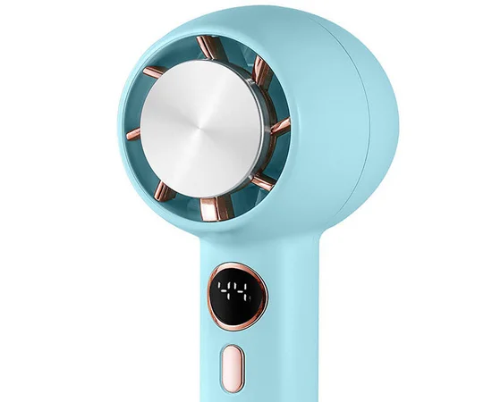 Портативный вентилятор YL007 with Display с подставкой для телефона 2000mAh Blue