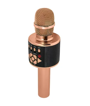 Караоке Микрофон-колонка D169 Rose Gold