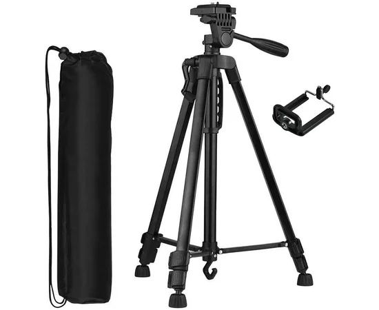 Штатив TR 3366 (съемная площадка, держатель, 50-140см, до 3кг) Черный