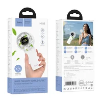 Портативный вентилятор Hoco HX62 Endless handheld fan 6000 mAh White