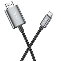 Переходник Hoco UA27 HD Type-C to HDMI (2m) Metal gray