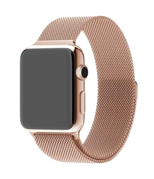 Ремінець Milanese Loop Design для Apple watch 38mm / 40mm Champagne gold