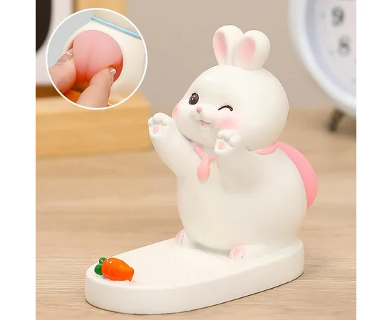 Підставка для телефону Funny Animals Rabbit With Carrot