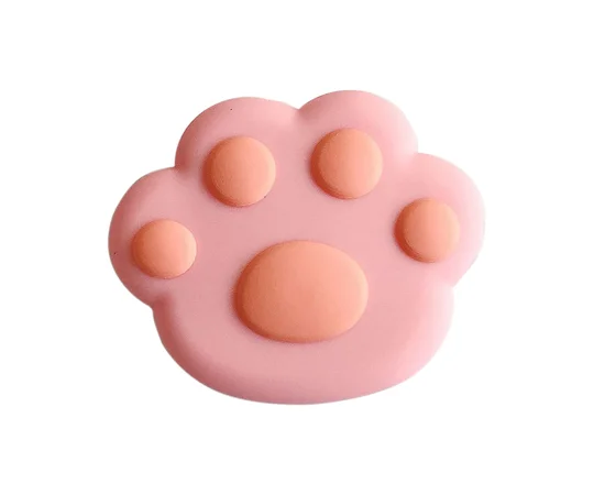 Держатель для телефона 3D Лапа Розовая /оранжевая