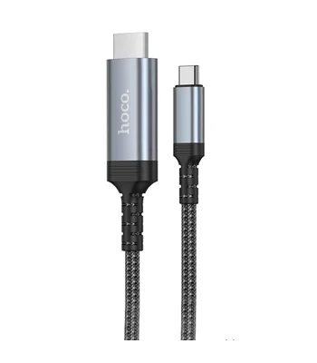 Переходник Hoco UA43 Type-C to HDTV HD (1.8m) Metal gray