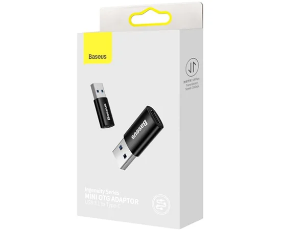 Перехідник Baseus Ingenuity Series Mini USB 3.1 to Type-C (ZJJQ000101) Black