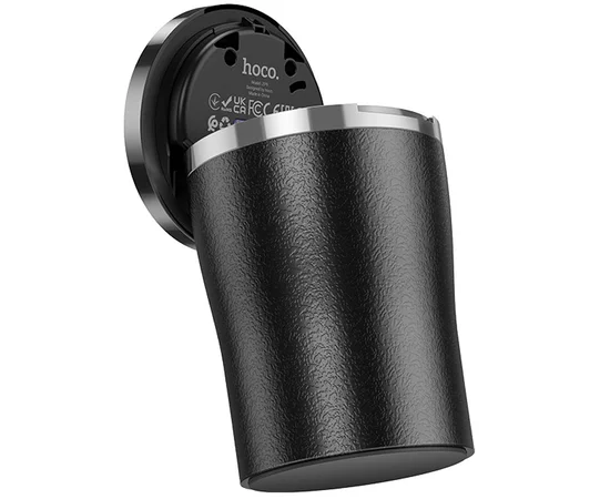 Автомобильная пепельница Hoco ZP9 Solar с крышкой Black