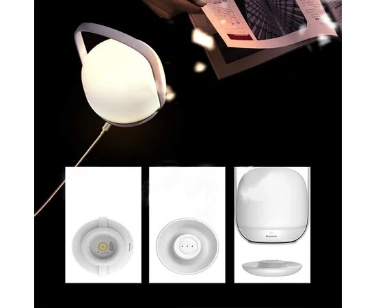 Ночник Baseus Moon-White Dimming Белый