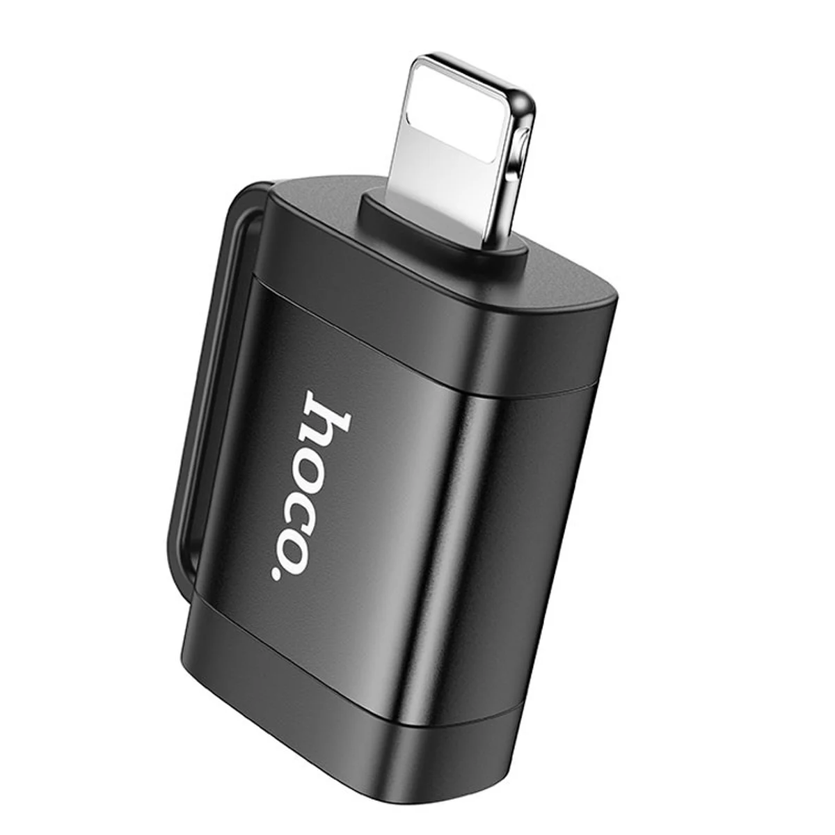 Переходник Hoco UA31A OTG Lightning male to USB female Black