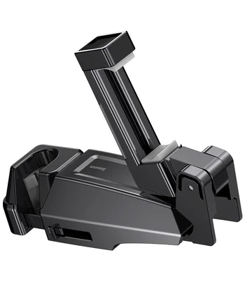 Автодержатель Baseus Backseat Vehicle Phone Hook, + крюк-вешалка Black