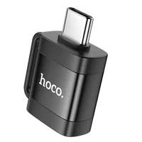 Переходник Hoco UA31C OTG Type-C male to USB female Black