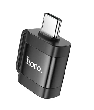 Переходник Hoco UA31C OTG Type-C male to USB female Black